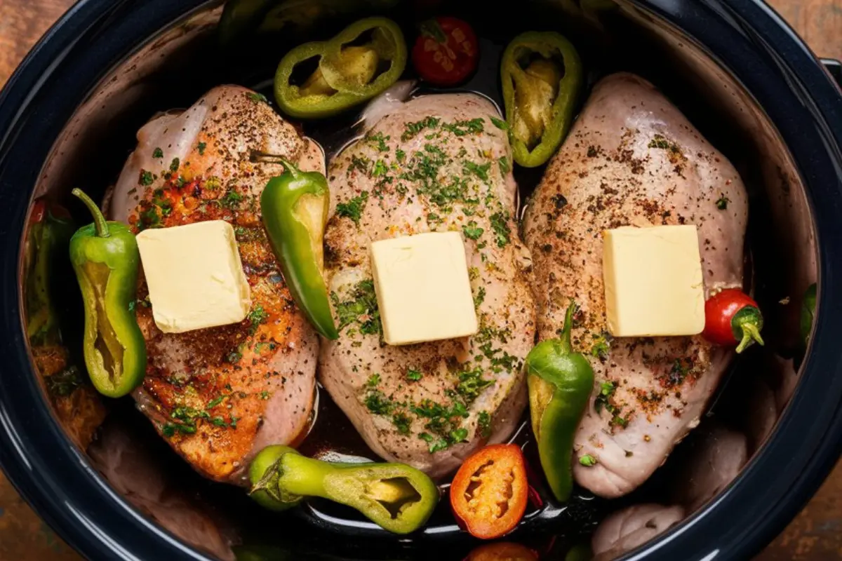 CROCK POT MISSISSIPPI CHICKEN