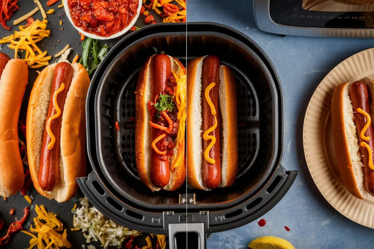 Are hot dogs better in the air fryer than the microwave?